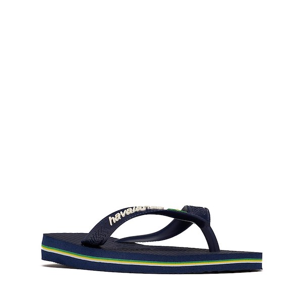 alternate view Havaianas Brazil Logo Flip-Flop - Toddler / Little Kid - NavyALT5