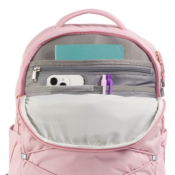 alternate view Womens The North Face Borealis Luxe Backpack - Metal Pink / Burnt Coral MetallicALT3