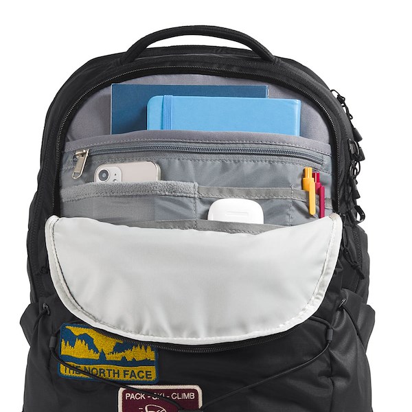 alternate view The North Face Borealis Backpack - TNF Black / PatchesALT3