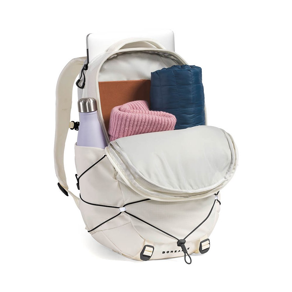 north face backpacks white and black The Jester Backpack two external pockets Your lifetime adventure companion.