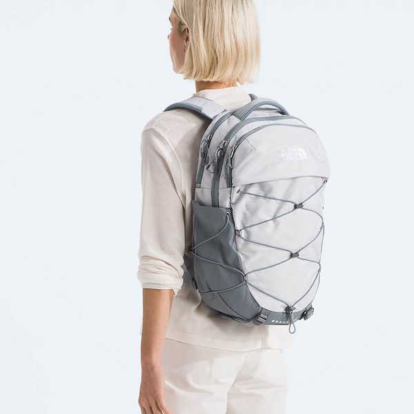 alternate view The North Face Borealis Backpack - TNF White Metallic Melange / Mid GreyALT1BADULT