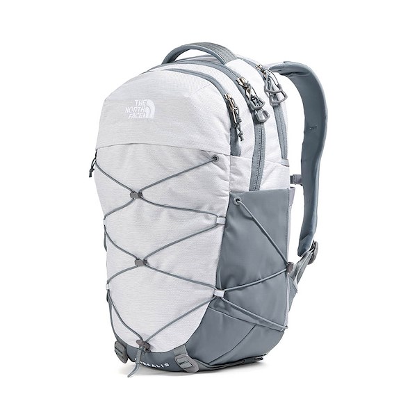 alternate view The North Face Borealis Backpack - TNF White Metallic Melange / Mid GreyALT4
