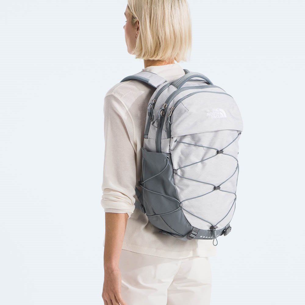 north face backpack light grey Women's The Borealix Luxe comfortable stitch lines The North Face Women's Borealis
