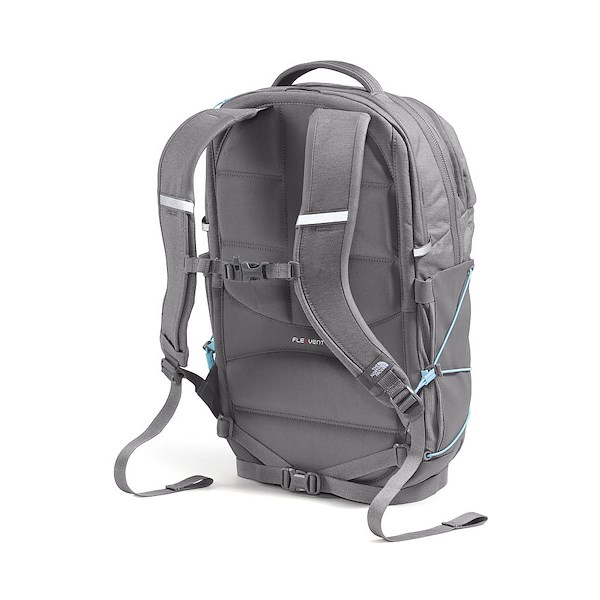 alternate view The North Face Borealis Backpack - Zinc Grey Dark Heather / Powder BlueALT2
