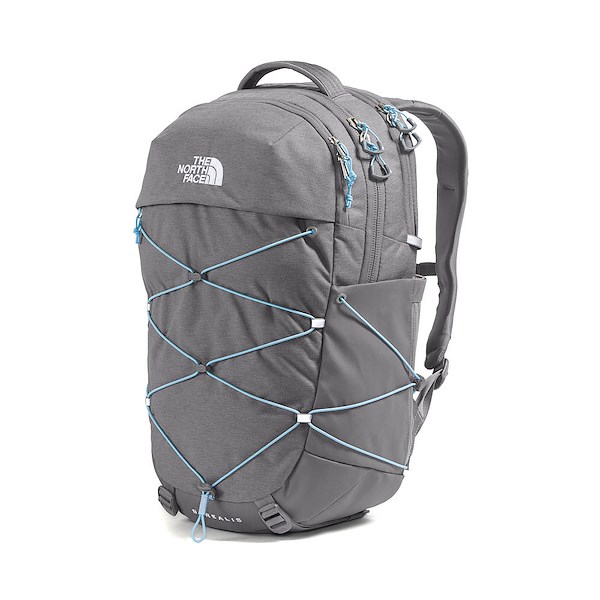 alternate view The North Face Borealis Backpack - Zinc Grey Dark Heather / Powder BlueALT4