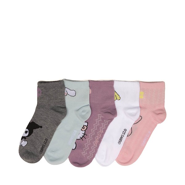 alternate view Womens Hello Kitty&reg; and Friends Colorful 5-Pack Crew SocksALT1
