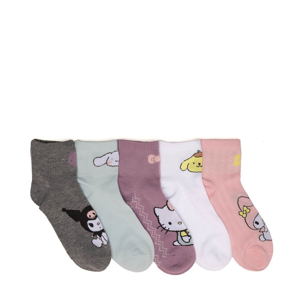 Womens Hello Kitty&reg; and Friends Colorful 5-Pack Crew Socks