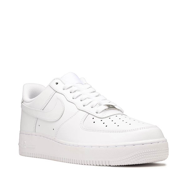 alternate view Mens Nike Air Force 1 '07 Athletic Shoe - White / WhiteALT5