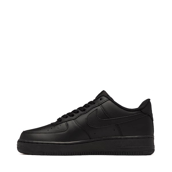 alternate view Mens Nike Air Force 1 '07 Athletic Shoe - Black / BlackALT1