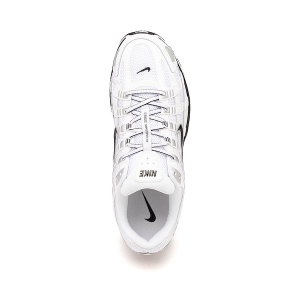 alternate view Mens Nike P-6000 Athletic Shoe - White / Black / Metallic Silver / BlackALT2