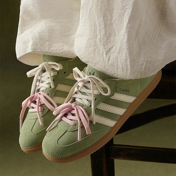 alternate view Womens adidas Originals x Molly Mae Samba Matcha Athletic Shoe - Magic Lime / Off White / GumALT1C