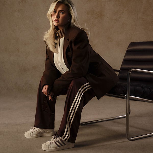alternate view Womens adidas Originals x Molly Mae Superstar II Latte Athletic Shoe - Cream White / Earth Strata / Cream WhiteALT1B
