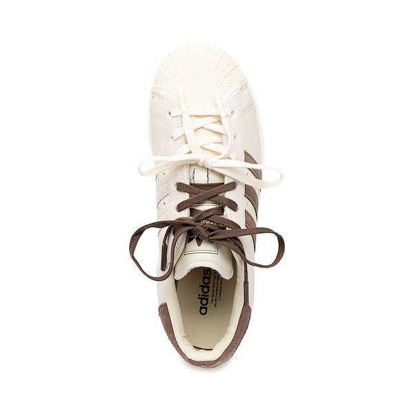 alternate view Womens adidas Originals x Molly Mae Superstar II Latte Athletic Shoe - Cream White / Earth Strata / Cream WhiteALT2