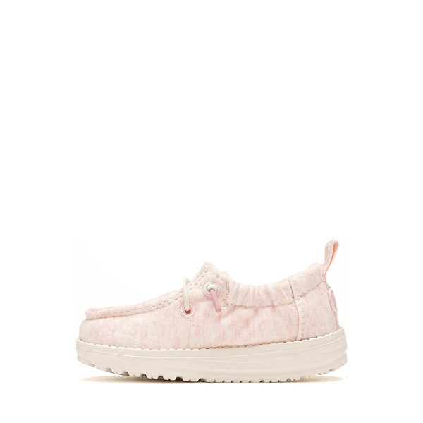 alternate view HEYDUDE LILDUDE Slip-On Stretch Jersey Casual Shoe - Baby - Light PinkALT1