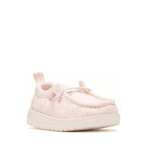 alternate view HEYDUDE LILDUDE Slip-On Stretch Jersey Casual Shoe - Baby - Light PinkALT5