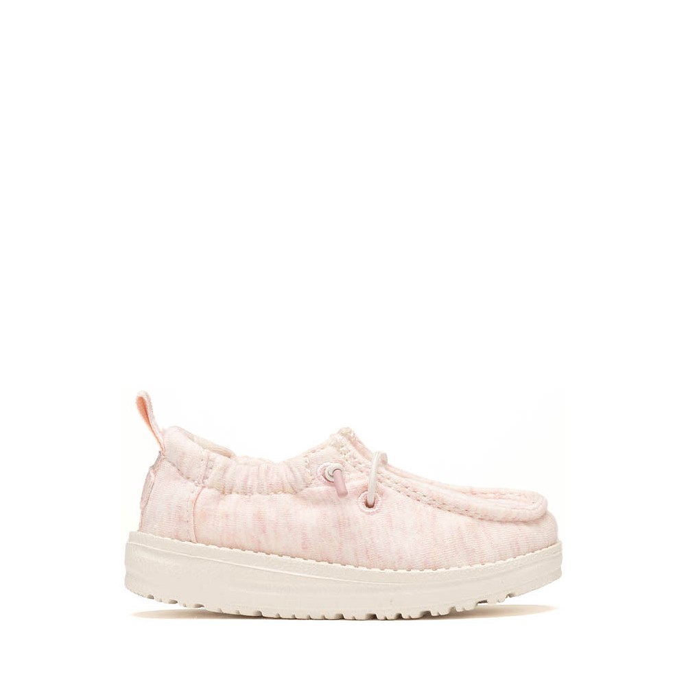 HEYDUDE LILDUDE Slip-On Stretch Jersey Casual Shoe - Baby - Light Pink