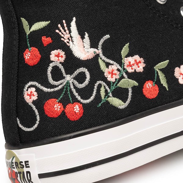 alternate view Converse Chuck Taylor All Star Cherry Garden High-Top Sneaker - BlackALT4B