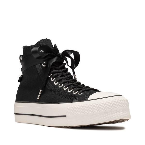 alternate view Womens Converse Chuck Taylor All Star Lift Bows & Rings High-Top Sneaker - BlackALT5