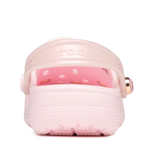 alternate view Crocs Classic Bling Bows Clog - Little Kid / Big Kid - Pink MilkALT4