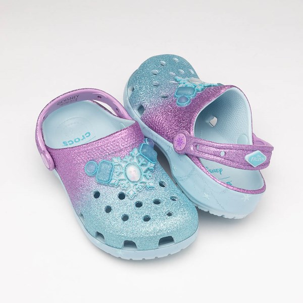 alternate view Disney Frozen Crocs Elsa Classic Clog - Little Kid / Big Kid - MulticolorHERO