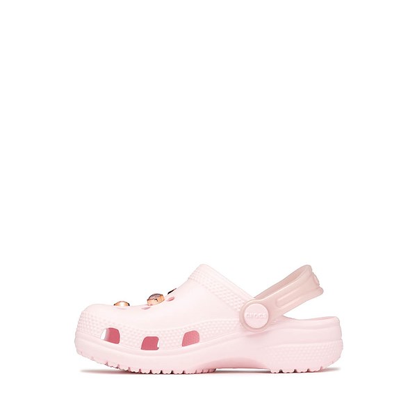 alternate view Crocs Classic Bling Bows Clog - Baby / Toddler - Pink MilkALT1