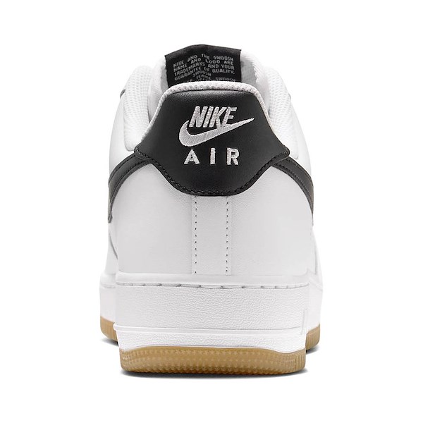 alternate view Mens Nike Air Force 1 '07 Athletic Shoe - White / Black / Gum Light BrownALT4
