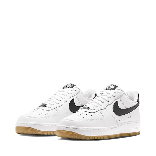 alternate view Mens Nike Air Force 1 '07 Athletic Shoe - White / Black / Gum Light BrownALT5