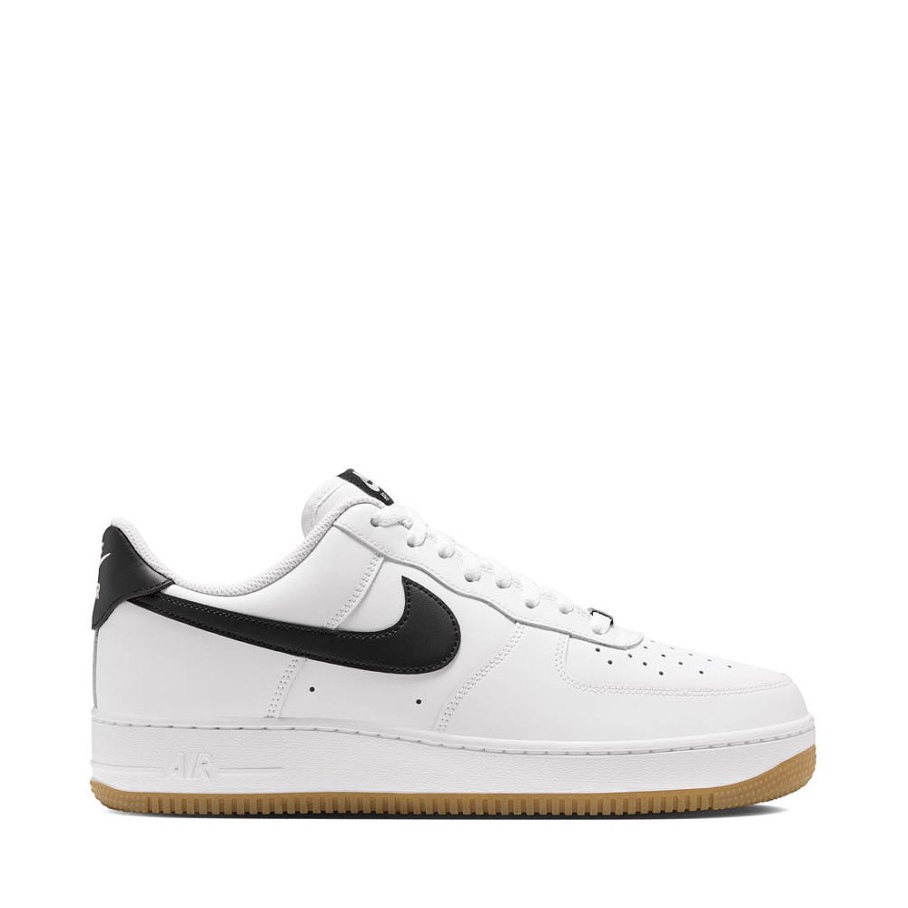 Mens Nike Air Force 1 '07 Athletic Shoe - White / Black / Gum Light Brown