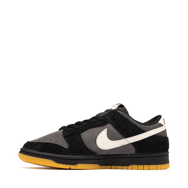 alternate view Mens Nike Dunk Low Retro SE Athletic Shoe - Black / Pale Ivory / AnthraciteALT1