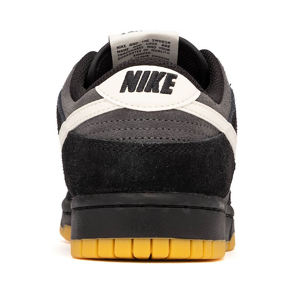 alternate view Mens Nike Dunk Low Retro SE Athletic Shoe - Black / Pale Ivory / AnthraciteALT4