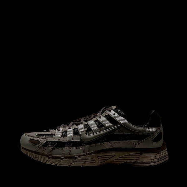alternate view Mens Nike P-6000 Athletic Shoe - Flat Pewter / Light Bone / College GreyALT1A