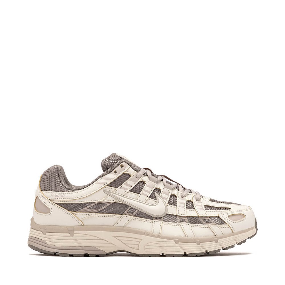 Mens Nike P-6000 Athletic Shoe - Flat Pewter / Light Bone / College Grey