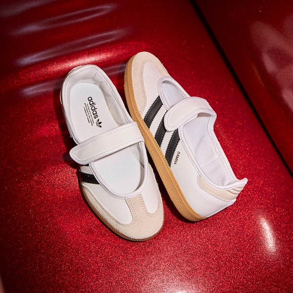 alternate view adidas Samba Jane Athletic Shoe - Little Kid - Cloud White / Core Black / GumHERO
