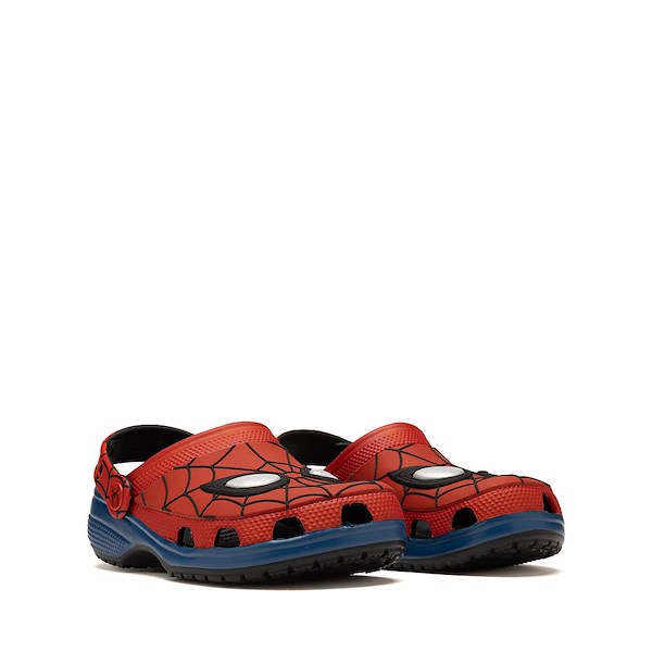 alternate view Spider-Man Crocs Classic Clog - Little Kid / Big Kid - Red / BlueALT5