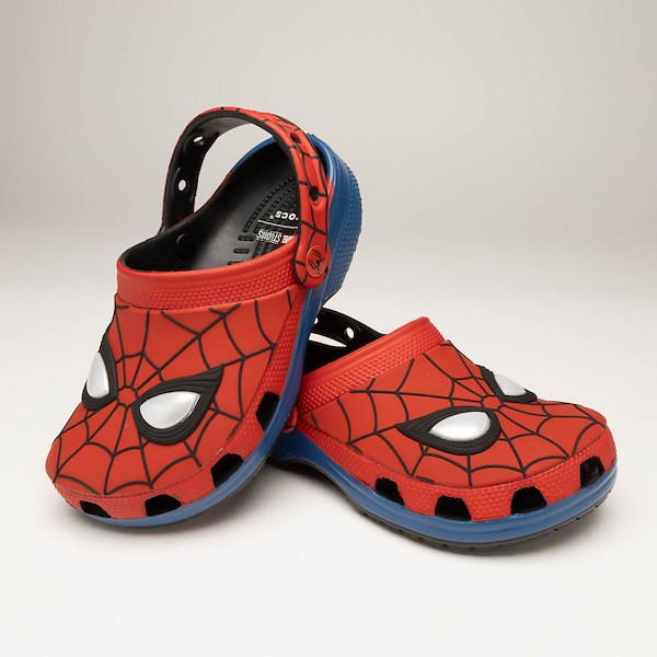alternate view Spider-Man Crocs Classic Clog - Little Kid / Big Kid - Red / BlueHERO