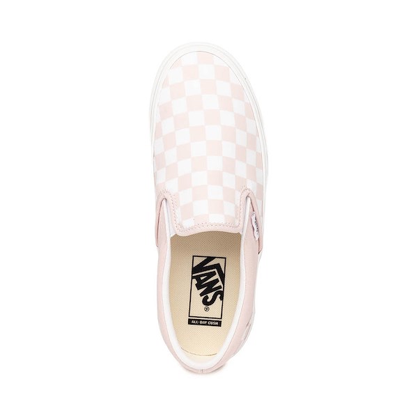alternate view Vans Classic Slip-On Checkerboard Skate Shoe - Pale Petal PinkALT2