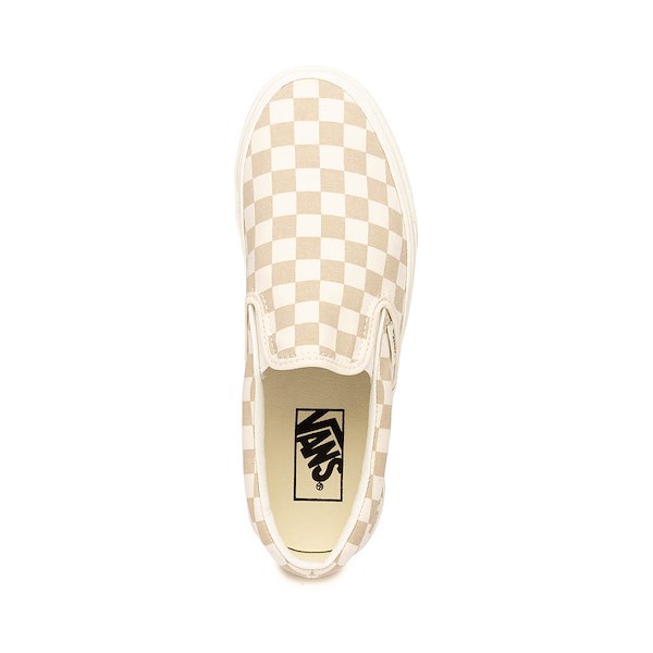 alternate view Vans Classic Slip-On Stackform Checkerboard Skate Shoe - Brindle BeigeALT2