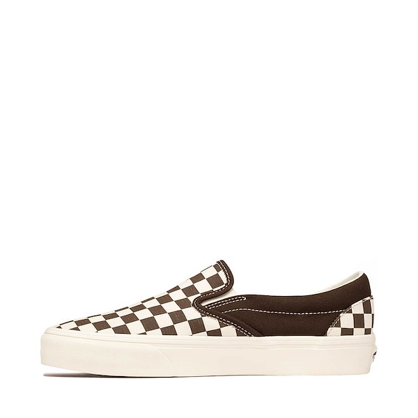 alternate view Vans Classic Slip-On Checkerboard Skate Shoe - Demitasse BrownALT1