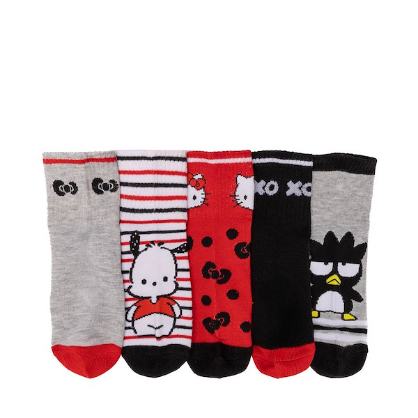 alternate view Womens Hello Kitty and Friends Quarter Socks 5-Pack - MulticolorALT1