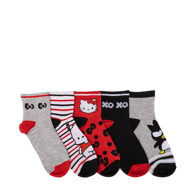 Main view of Womens Hello Kitty and Friends Quarter Socks 5-Pack - Multicolor