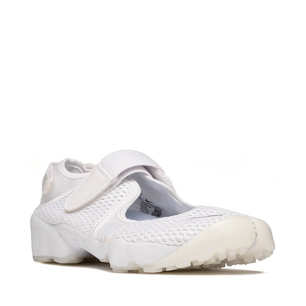 alternate view Womens Nike Air Rift Breathe Athletic Shoe - White / Pure PlatinumALT5