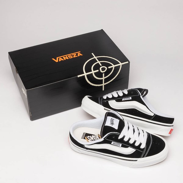 alternate view VANSZA LX Knu Skool Mule - Black / WhiteALT1D