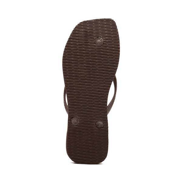 alternate view Womens Havaianas Slim Square Flip-Flop - Dark BrownALT3