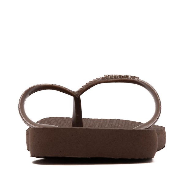 alternate view Womens Havaianas Slim Square Flip-Flop - Dark BrownALT4