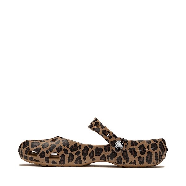 alternate view Womens Crocs Classic Animal Ballet Flat - Sepia / LeopardALT1
