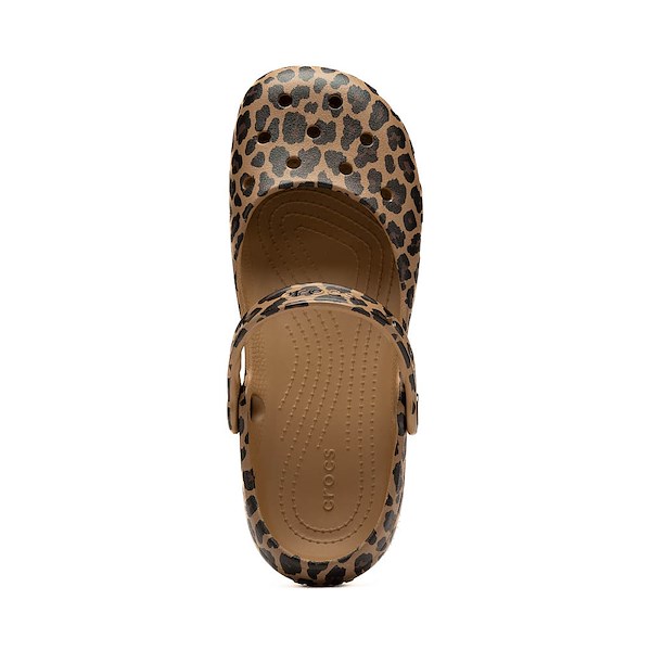 alternate view Womens Crocs Classic Animal Ballet Flat - Sepia / LeopardALT2