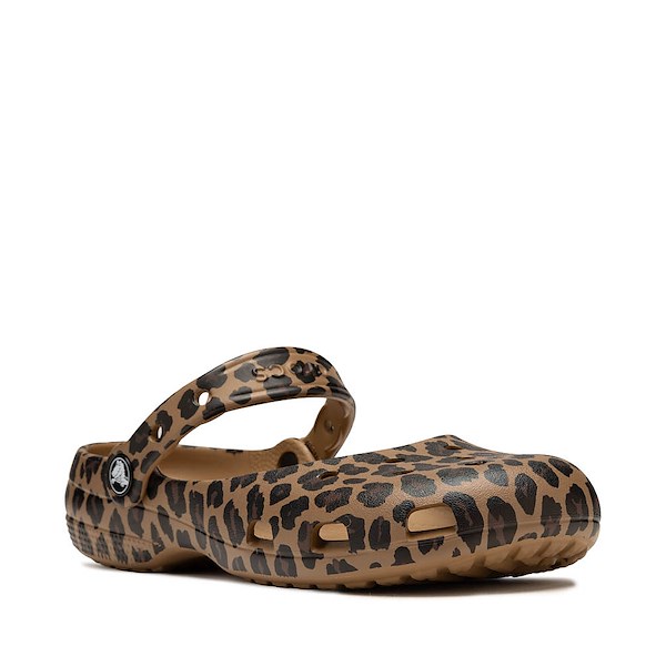 alternate view Womens Crocs Classic Animal Ballet Flat - Sepia / LeopardALT5