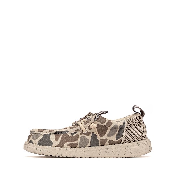 alternate view HEYDUDE x BURLEBO Wally Funk Casual Shoe - Little Kid / Big Kid - Taupe / CamoALT1