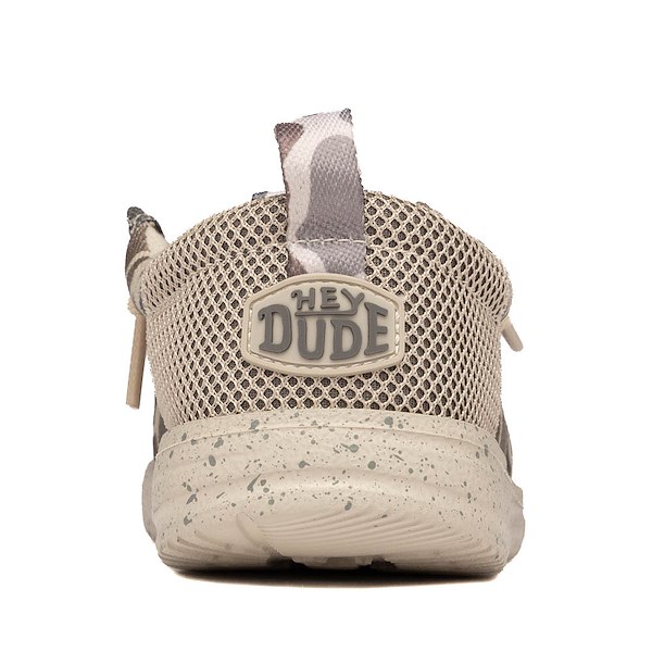 alternate view HEYDUDE x BURLEBO Wally Funk Casual Shoe - Little Kid / Big Kid - Taupe / CamoALT4