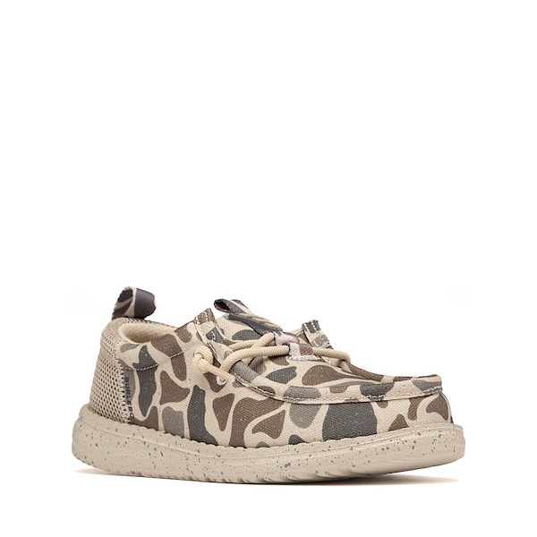 alternate view HEYDUDE x BURLEBO Wally Funk Casual Shoe - Little Kid / Big Kid - Taupe / CamoALT5